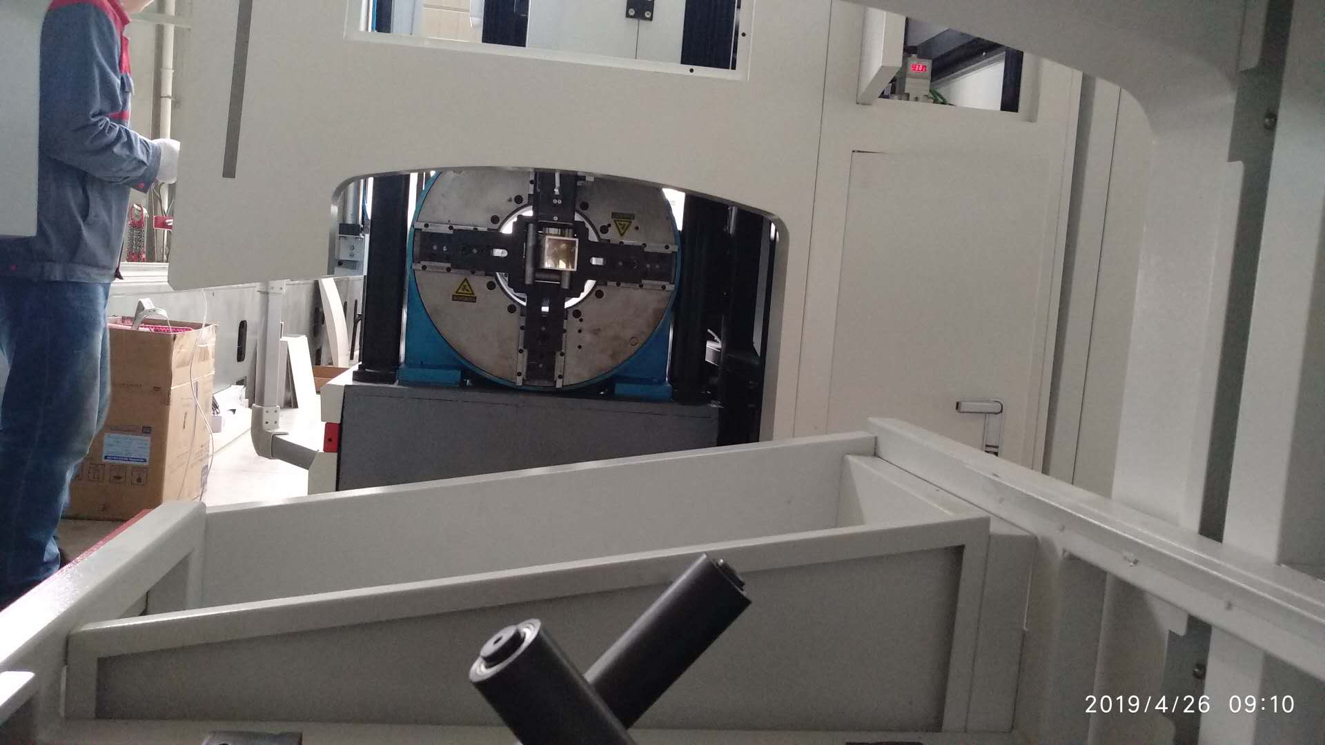 激光切管卡盤應用現場