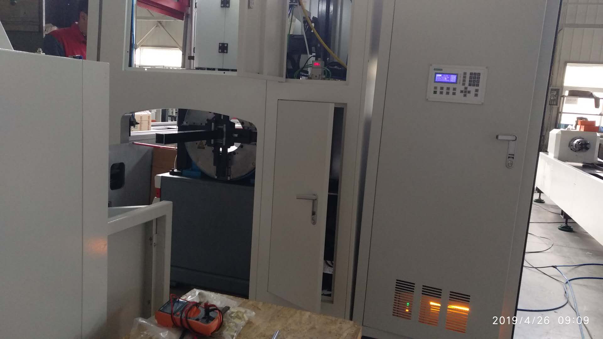 激光切管卡盤應用現場